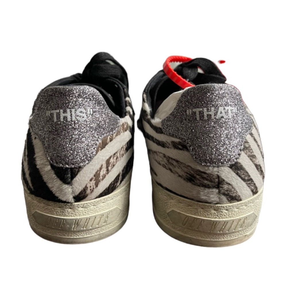 NEW: Off-White 2.0 Zebra Pony Hair Sneaker - Picture 3 of 6